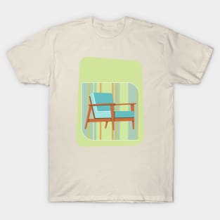 Mid Century Mod - Mod Furniture Design -- Wide Armchair Chair T-Shirt